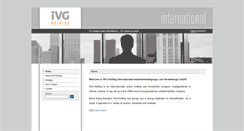 Desktop Screenshot of ivg-holding.com